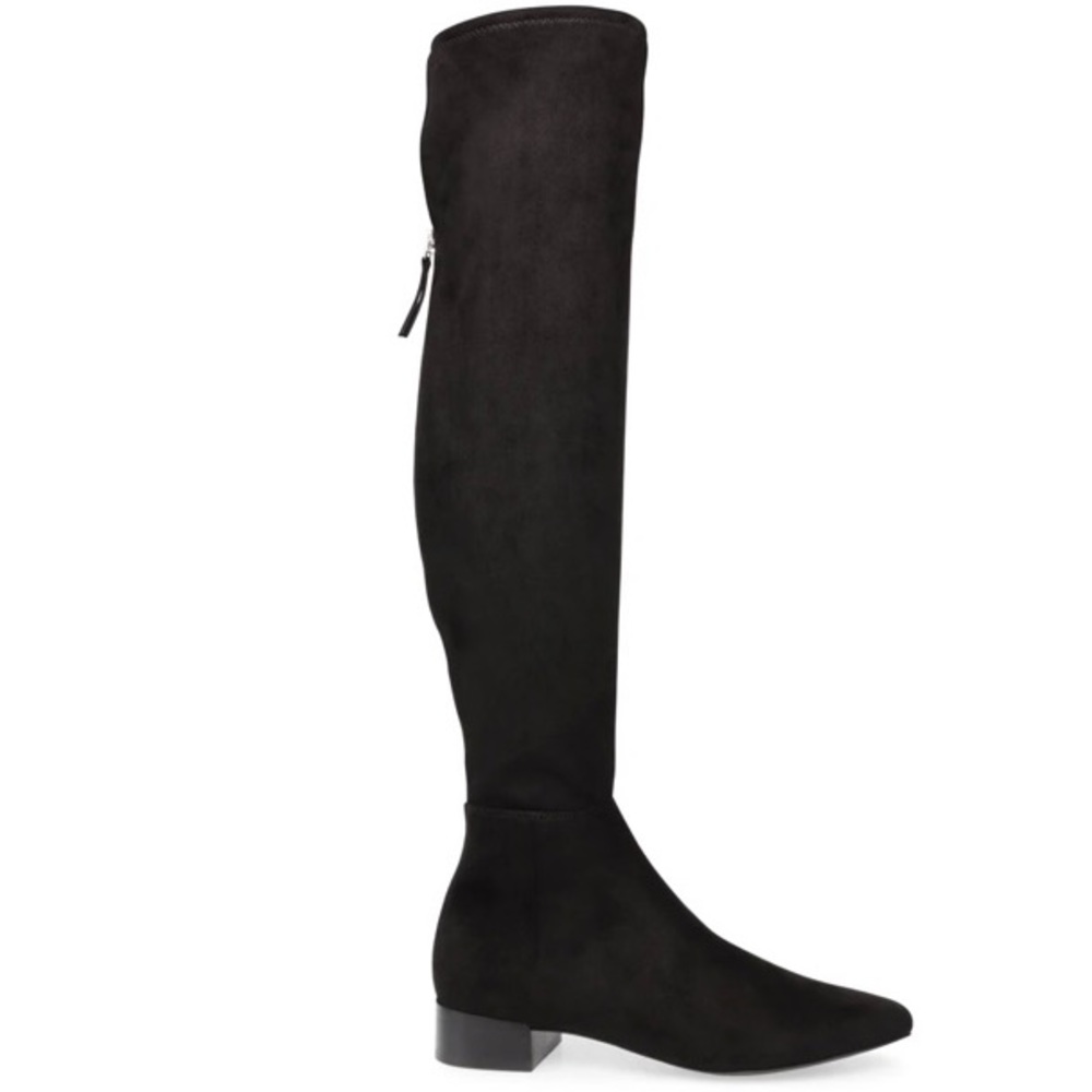 Over the knee black boots